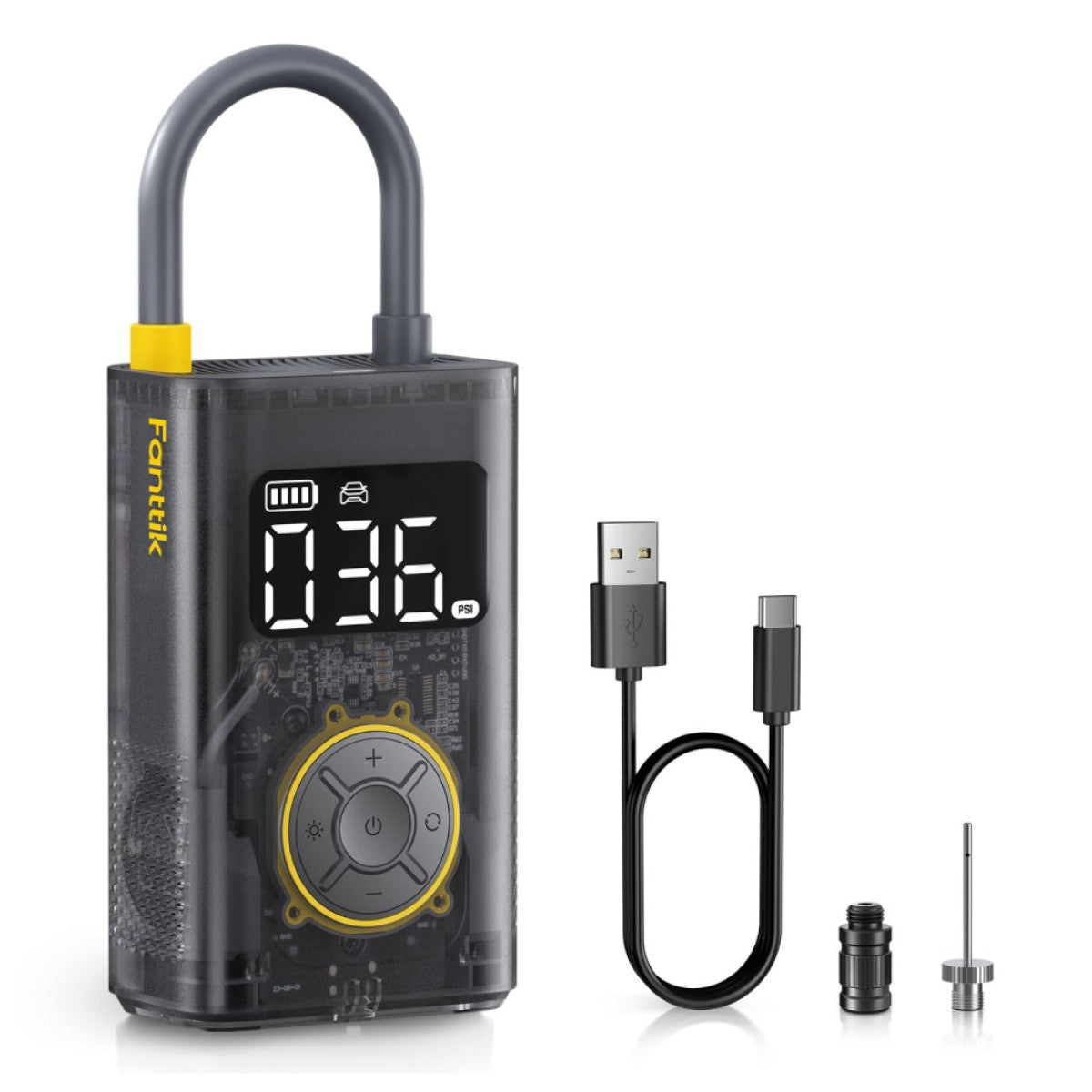 Fanttik X9 Pro Portable Tire Inflator - Mechanical Gray
