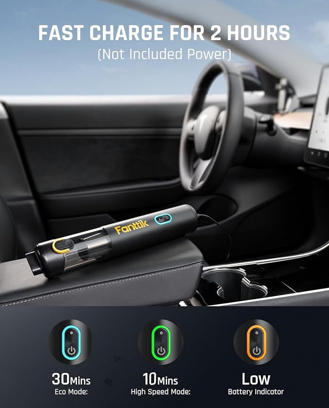 FANTTIK SLIM V8 MATE CORDLESS CAR VACUUM