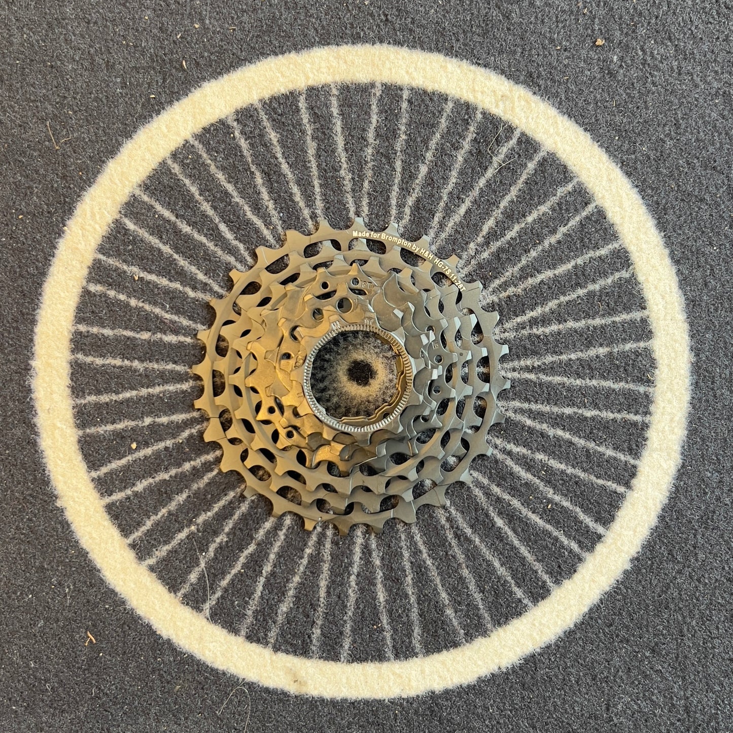 H&H 7 Speed Sprocket Black