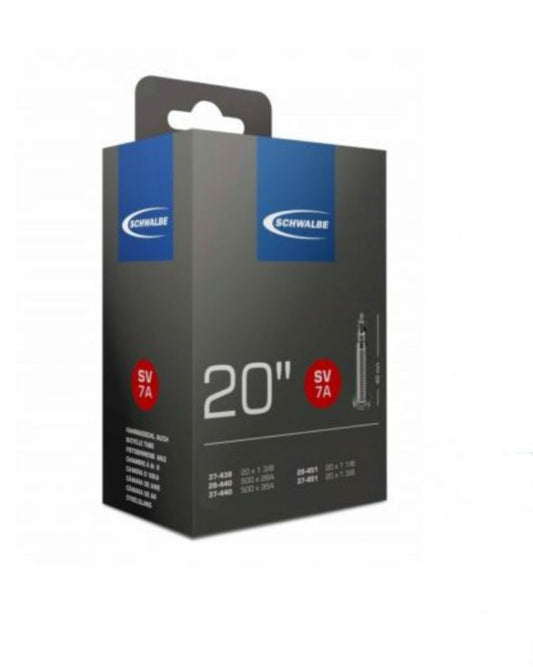 Schwalbe 20” x 1 1/8 - 1 3/8 inch Inner tube - presta/racing type valve FV/ SV7A