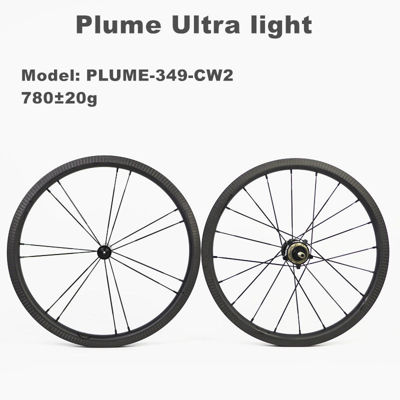 SMC 16"349 PLUME Ultralight Carbon Wheelset (7 SPEED) RHET Ceramic